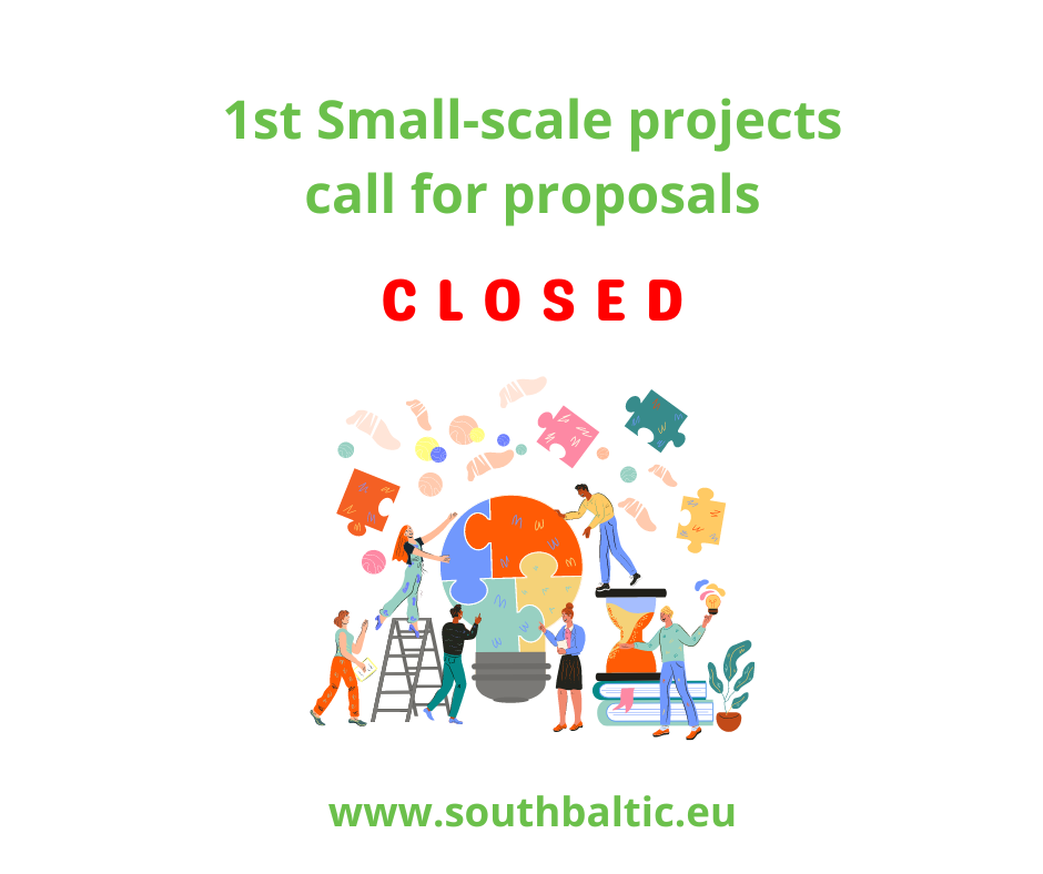 The 1st Small-scale projects call for proposals is closed