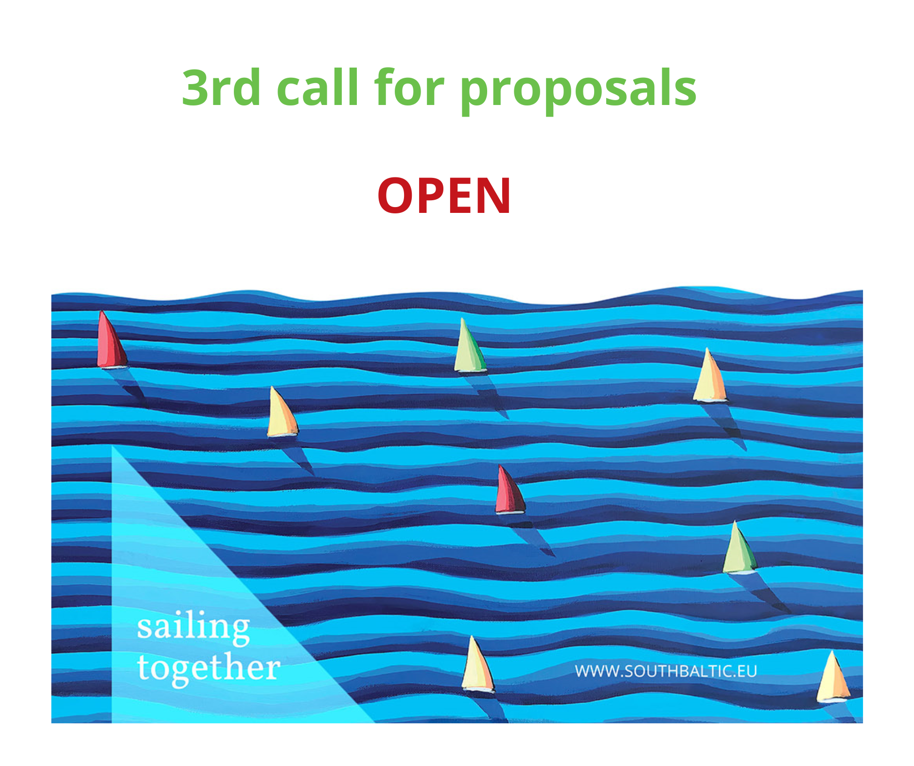 The 3rd call for proposals under ISBP 2021-2027 is open! Sign up for: Good quality project preparation webinar, Partner search webinar, Online Q&A on the WOD2021 application system and Individual consultations of project ideas.