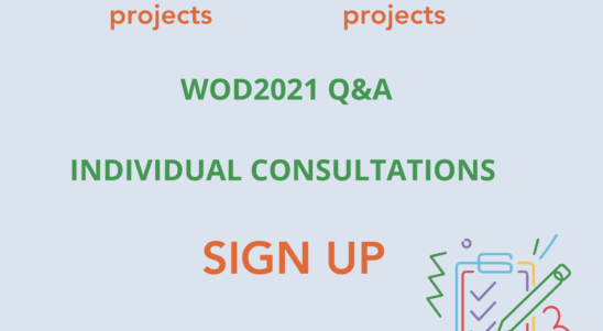 The 4th regular projects and 2nd Small-scale projects calls: sign up for WOD2021 online Q&A and individual consultations