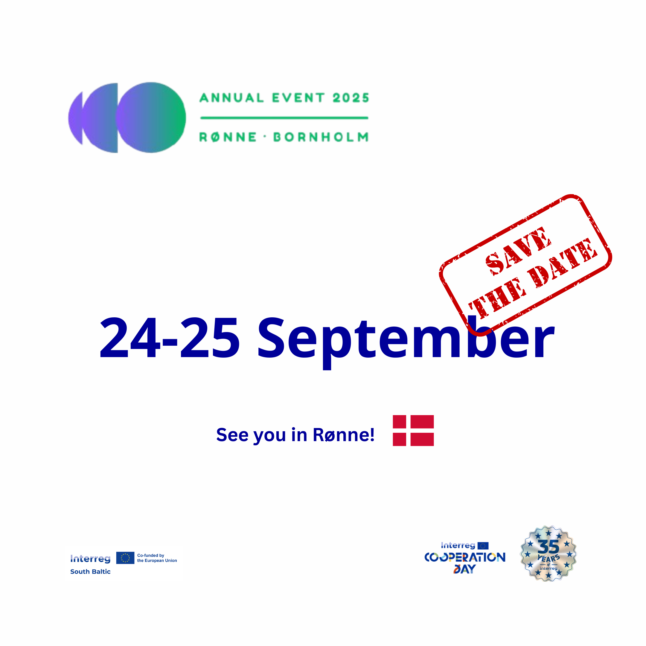 Save the Date: Interreg South Baltic Annual Event 2025