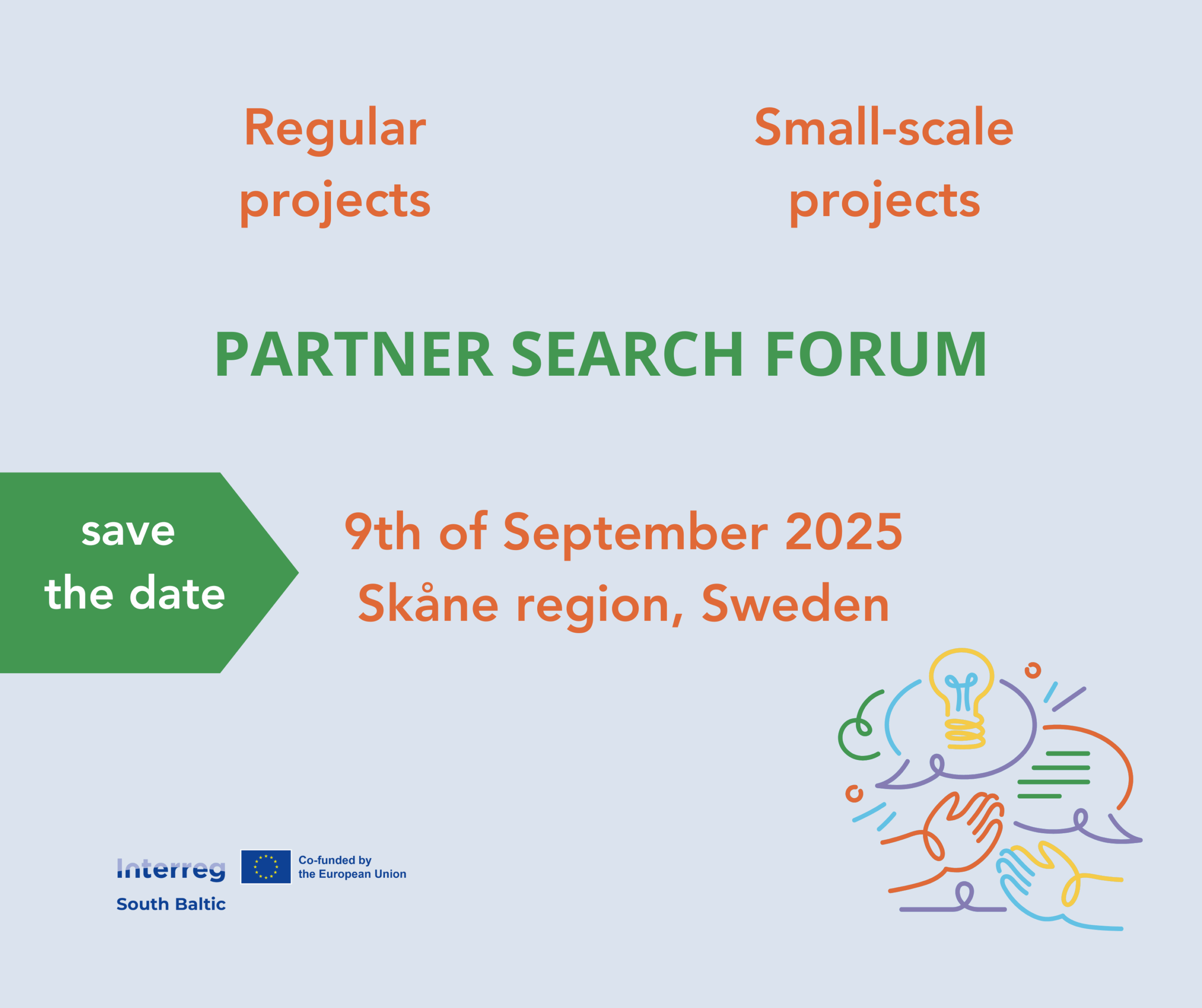 Save the Date for the Interreg South Baltic Partner Search Forum